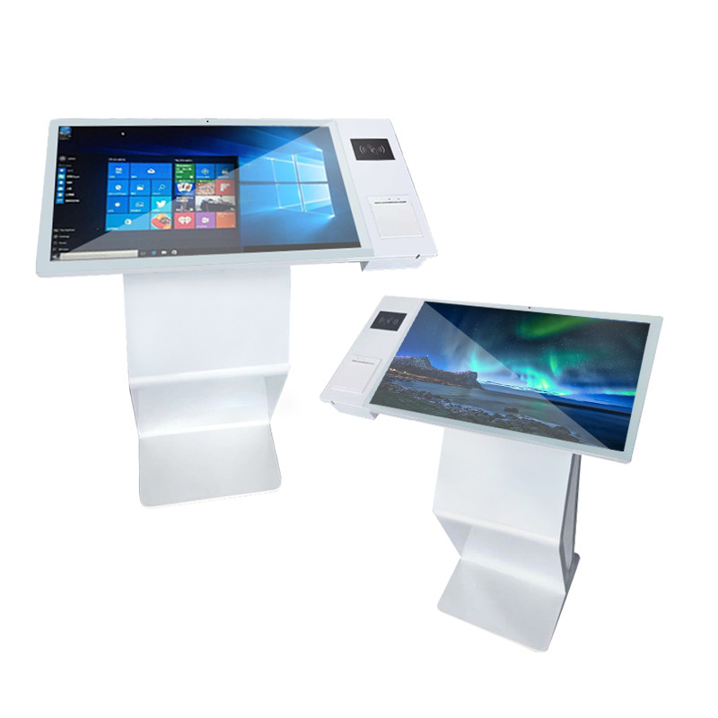 Ips Screen Interactive Touch Kiosk With Scanner Receipt Printer