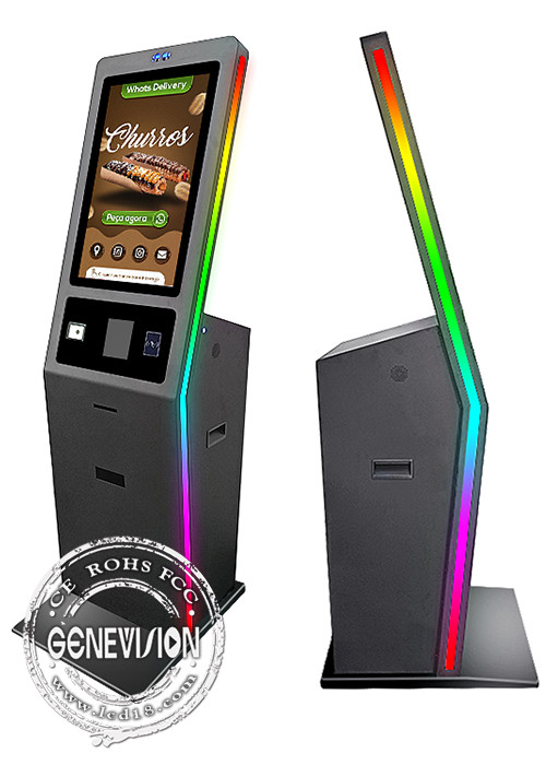 27inch Self Service Kiosk Capacitive Touch Screen With Printer / NFC Reader / Scanner