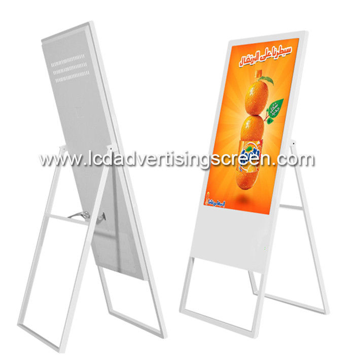 43 Inch Super Thin Portable Poster LCD IR Touch Screen LCD Advertising Display