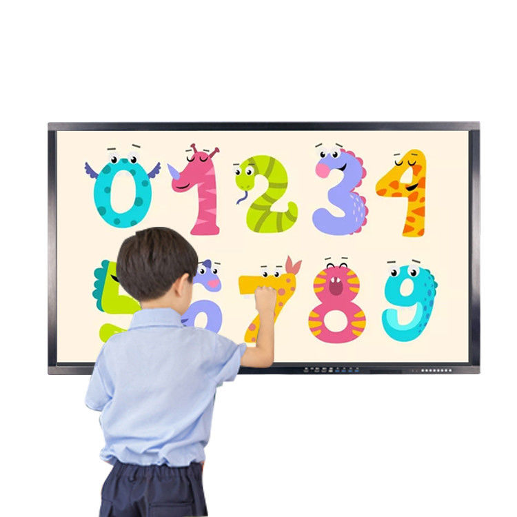 Interactive 75" 4K 118W 350nits LCD Touch Screen Display