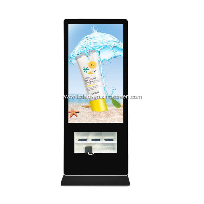 8s Response 43 Inch LCD Floor Standing Wireless Charging Kiosk AC110V