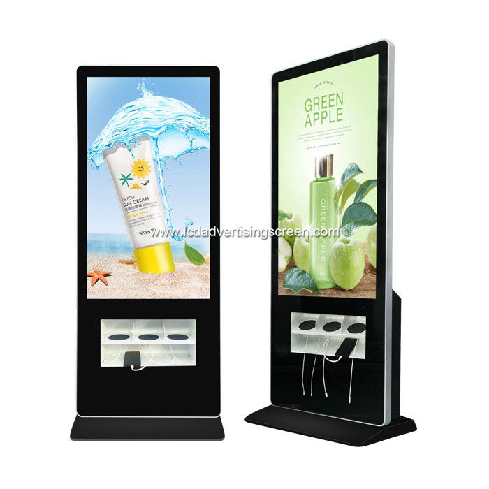 8s Response 43 Inch LCD Floor Standing Wireless Charging Kiosk AC110V