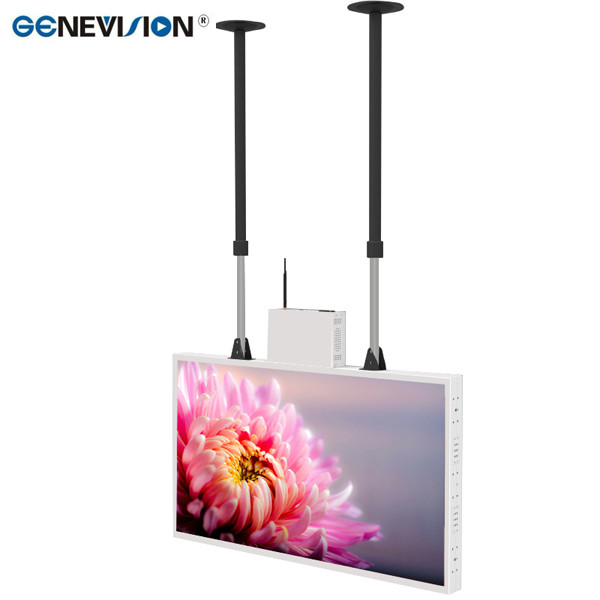 43 Inch Dual Side Hanging LCD Advertising Screen Of 1500nits Brightness