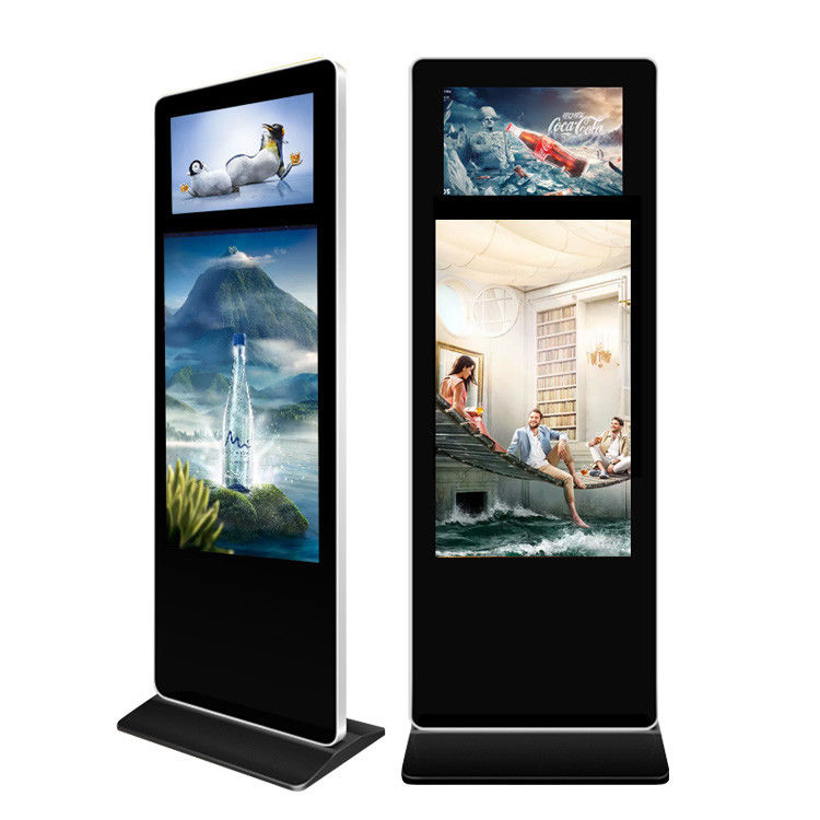 Indoor Dual Screen Standing LCD Advertising Display